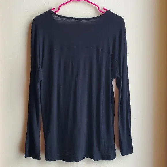 Madewell Tan & Black V-Neck Jersey Size Medium - Picture 9 of 10
